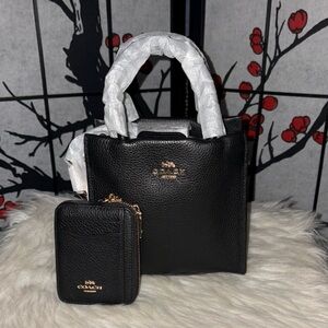 Coach Mini CALLY Xbody/ZIP CARD CASE Wallet 2pc Set